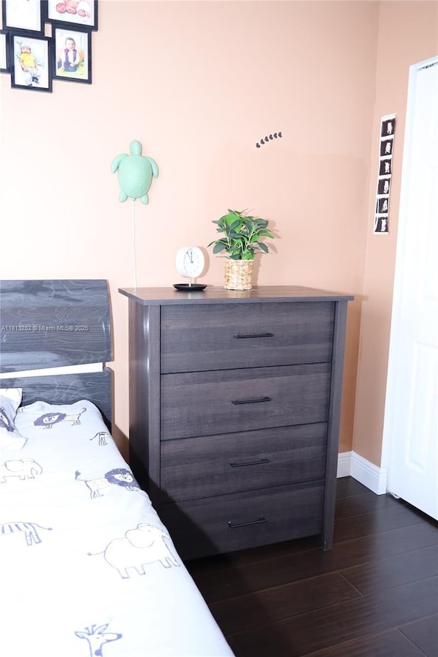 20816 NW 2nd St, Pembroke Pines, FL 33029 - bedroom with dark wood finished floors and baseboards