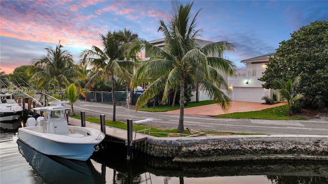 3229 Canal Dr, Pompano Beach, FL 33062 - dock with a water view