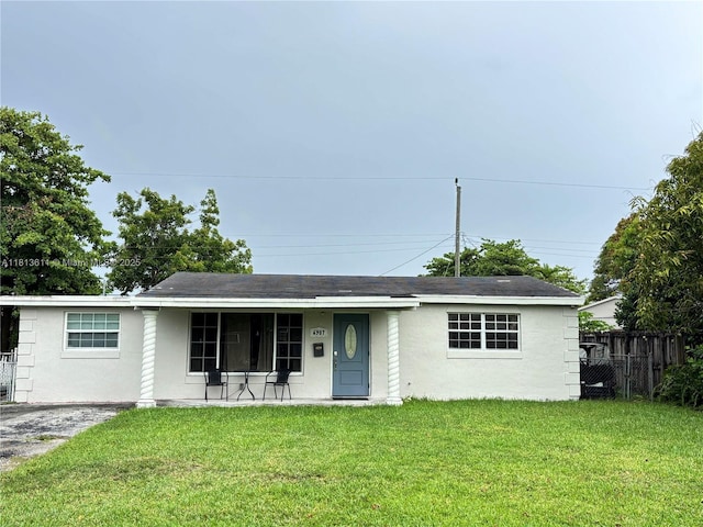6907 SW 22nd Ct, Miramar, FL 33023 - ranch-style home with covered porch and stucco siding