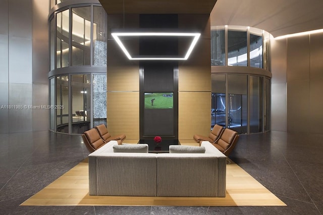 18555 Collins Ave Unit 1703, Sunny Isles Beach, FL 33160 - community lobby with a high ceiling