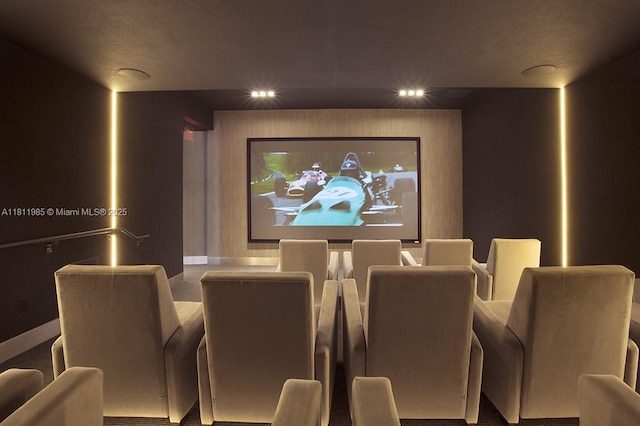 18555 Collins Ave Unit 1703, Sunny Isles Beach, FL 33160 - cinema with baseboards and recessed lighting