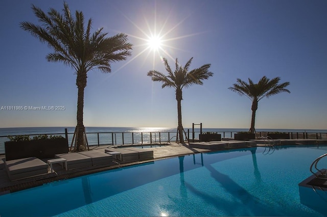 18555 Collins Ave Unit 1703, Sunny Isles Beach, FL 33160 - community pool with a water view