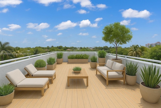 6320 Dolphin Dr, Coral Gables, FL 33158 - view of wooden terrace
