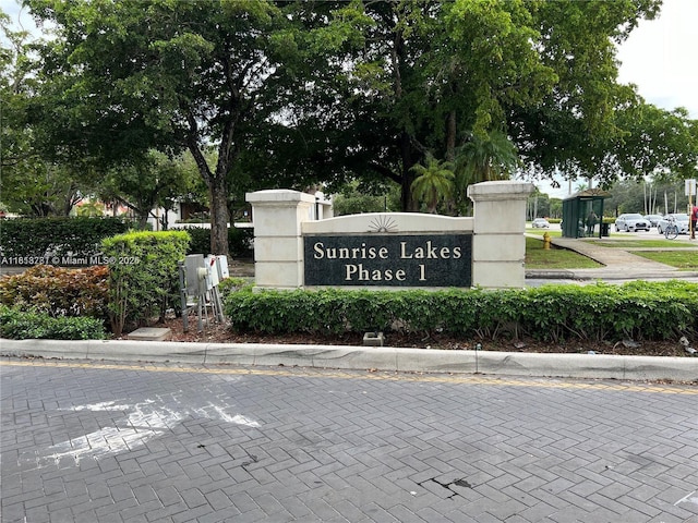 2851 E Sunrise Lakes Dr Unit 205, Sunrise, FL 33322 - view of community / neighborhood sign