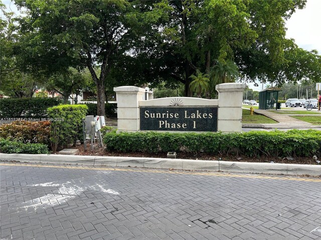 2851 E Sunrise Lakes Dr Unit 205, Sunrise, FL 33322 - view of community / neighborhood sign