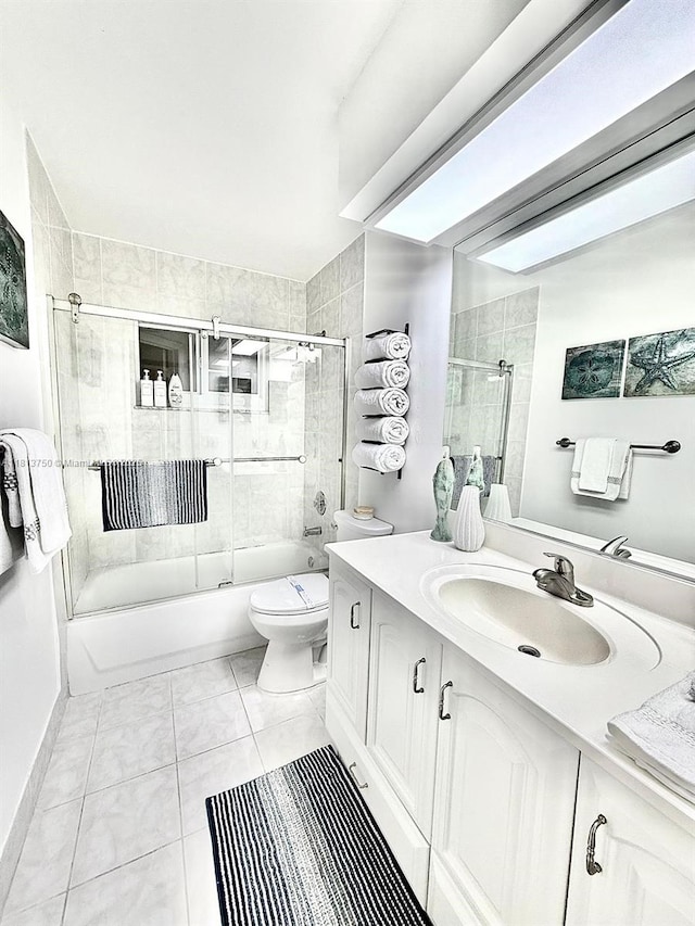 928 NE 18th Ct, Fort Lauderdale, FL 33305 - full bath with vanity, enclosed tub / shower combo, and toilet