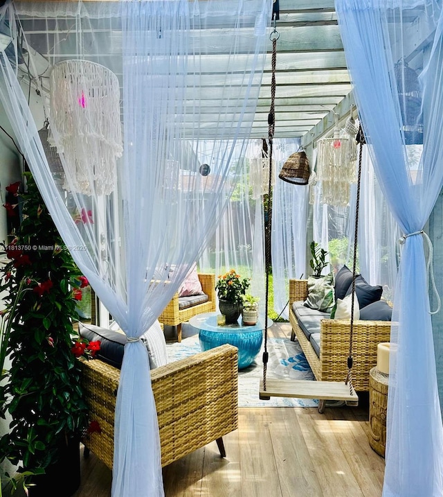 928 NE 18th Ct, Fort Lauderdale, FL 33305 - sunroom / solarium with wood finished floors