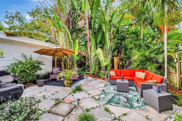 276 NE 90th St, El Portal, FL 33138 - view of patio with outdoor lounge area