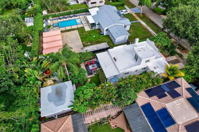 276 NE 90th St, El Portal, FL 33138 - aerial view of a pool area