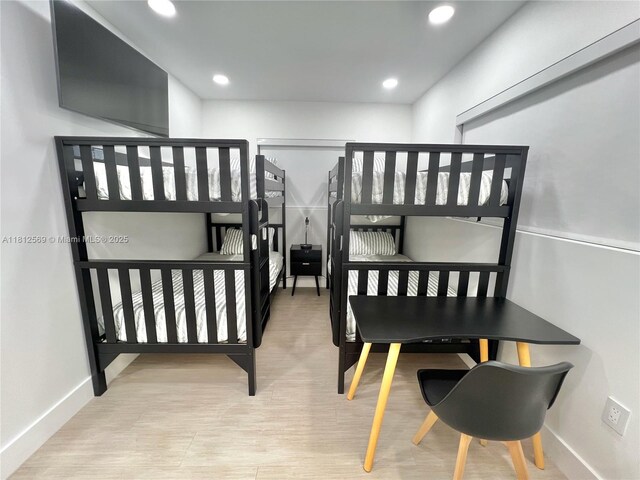 1451 NE 155th Ter, North Miami Beach, FL 33162 - bedroom with baseboards and recessed lighting