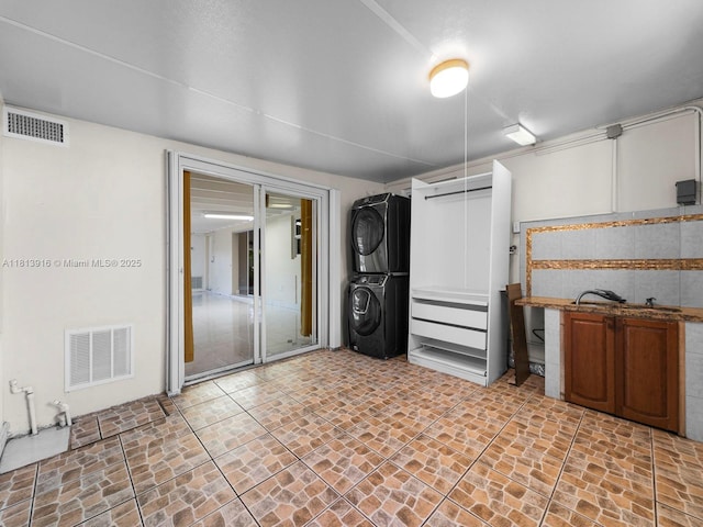 1715 SW 102nd Ct, Miami, FL 33165 - below grade area with stacked washer and clothes dryer