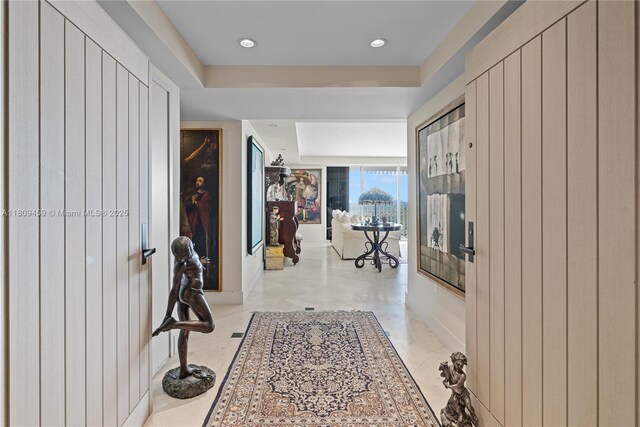3 Grove Isle Dr Unit C1610, Miami, FL 33133 - hall featuring recessed lighting