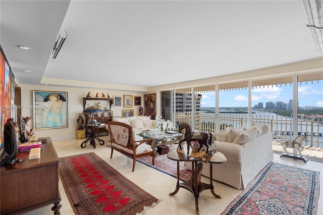 3 Grove Isle Dr Unit C1610, Miami, FL 33133 - living area with a water view