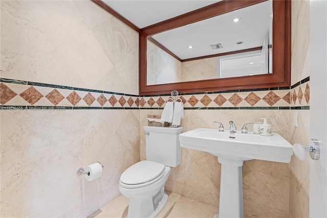 3 Grove Isle Dr Unit C1610, Miami, FL 33133 - bathroom featuring tile walls and tile patterned flooring