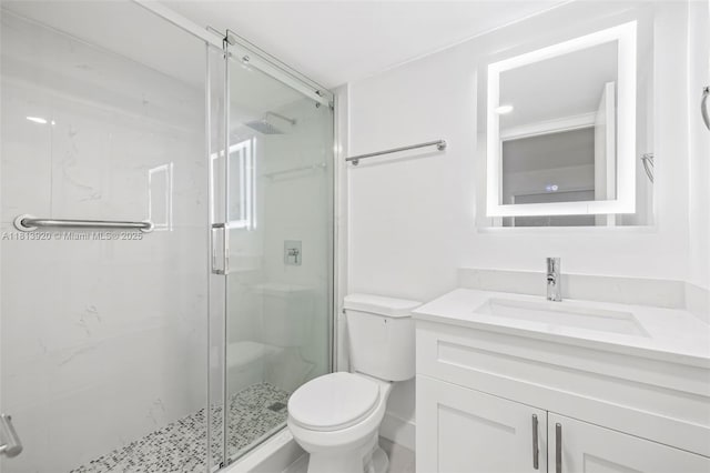 13455 SW 9th Ct Unit 315J, Pembroke Pines, FL 33027 - full bath with toilet, a stall shower, and vanity