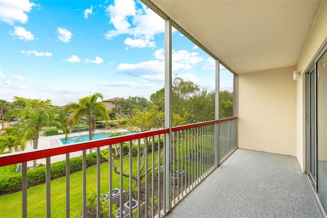 13455 SW 9th Ct Unit 315J, Pembroke Pines, FL 33027 - balcony featuring view of pool area