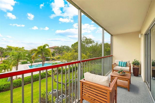 13455 SW 9th Ct Unit 315J, Pembroke Pines, FL 33027 - balcony with view of pool area