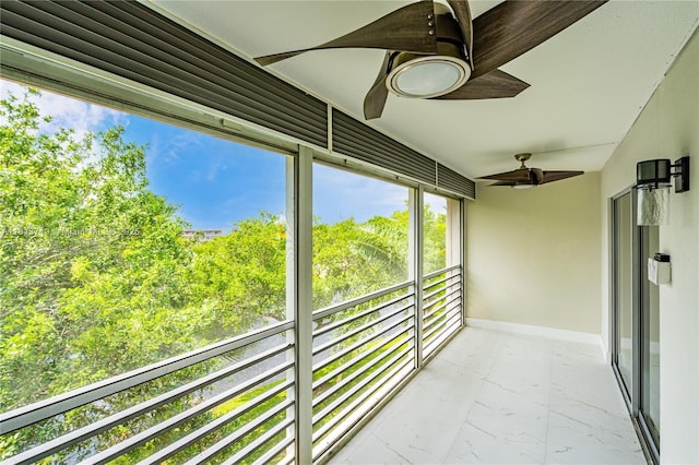 2006 Granada Unit J4, Coconut Creek, FL 33066 - balcony featuring ceiling fan