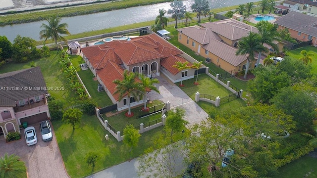 19686 SW 130th Ave Rd, Miami, FL 33177 - aerial view of residential area featuring a nearby body of water and a pool