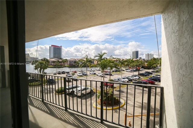 200 Leslie Dr Unit 314, Hallandale Beach, FL 33009 - balcony featuring a view of city and a water view