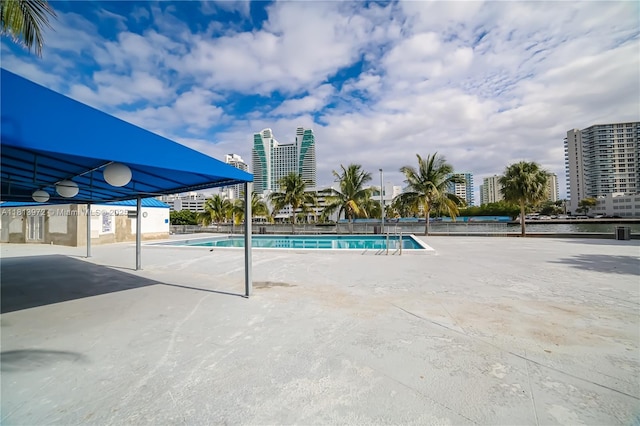 200 Leslie Dr Unit 314, Hallandale Beach, FL 33009 - community pool featuring a city view