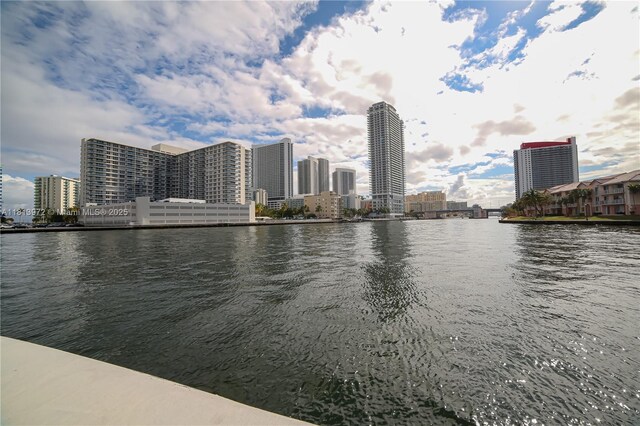 200 Leslie Dr Unit 314, Hallandale Beach, FL 33009 - water view featuring city skyline