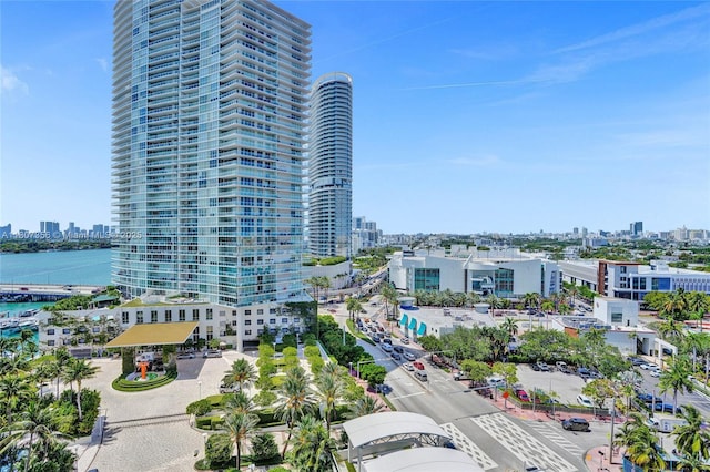 400 Alton Rd Unit 1409, Miami Beach, FL 33139 - view of building exterior featuring a view of skyline and a water view