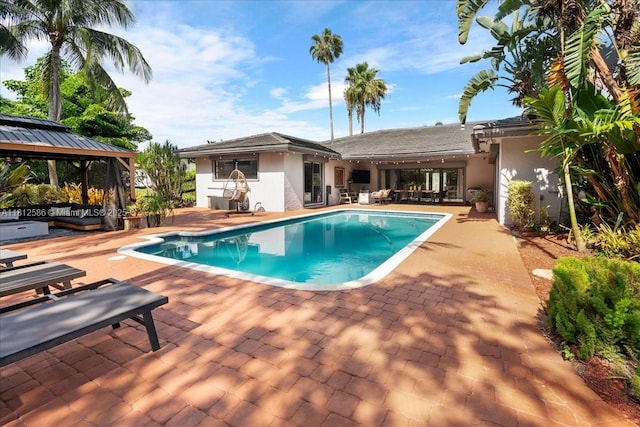 3030 SW 117th Ave, Davie, FL 33330 - swimming pool featuring a patio area and a gazebo