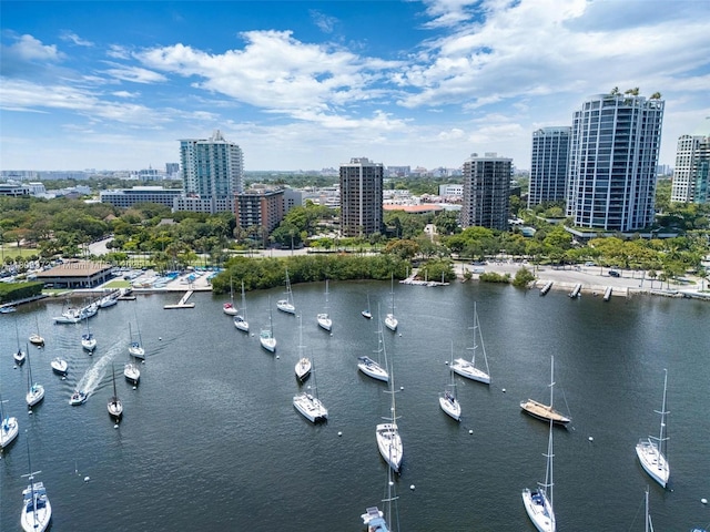 2901 S Bayshore Dr Unit 17G/H, Miami, FL 33133 - water view featuring nearby urban area