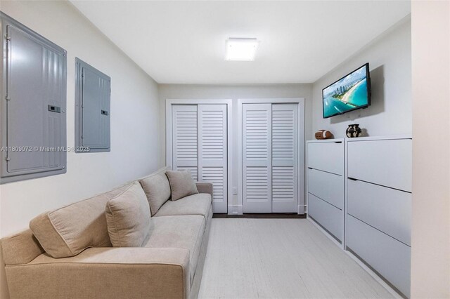 2901 S Bayshore Dr Unit 17G/H, Miami, FL 33133 - living room with electric panel