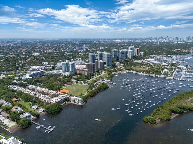 2901 S Bayshore Dr Unit 17G/H, Miami, FL 33133 - view of urban area featuring a large body of water and a marina