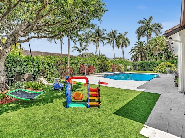 7448 SW 120th Ct, Miami, FL 33183 - view of pool featuring a yard and a patio