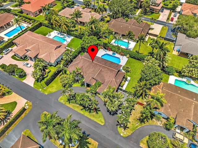 7448 SW 120th Ct, Miami, FL 33183 - aerial view of property and surrounding area featuring a pool and nearby suburban area