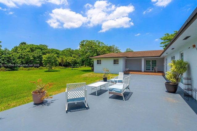17550 SW 59th Ct, Southwest Ranches, FL 33331 - view of patio with an outdoor living space