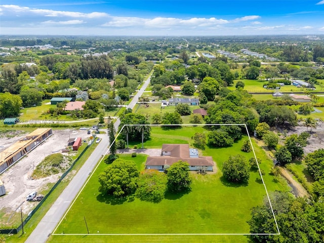 17550 SW 59th Ct, Southwest Ranches, FL 33331 - aerial view of property's location with property parcel outlined
