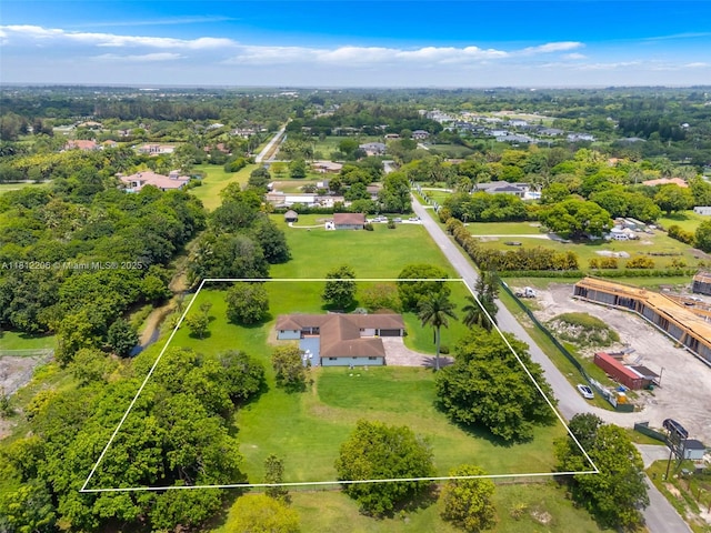 17550 SW 59th Ct, Southwest Ranches, FL 33331 - aerial overview of property's location with property parcel outlined