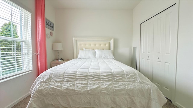 486 Disa Dr, Davenport, FL 33837 - carpeted bedroom with multiple windows, baseboards, and a closet