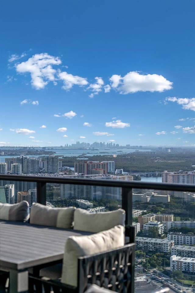 18555 Collins Ave Unit 4603, Sunny Isles Beach, FL 33160 - wooden terrace featuring a view of city