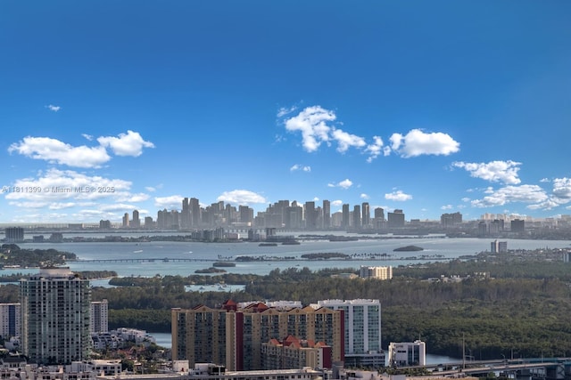 18555 Collins Ave Unit 4603, Sunny Isles Beach, FL 33160 - water view featuring city skyline
