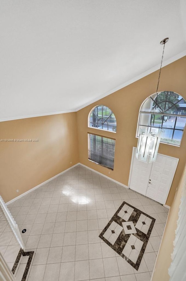 2434 SW 157th Ave, Miramar, FL 33027 - entrance foyer featuring ornamental molding, baseboards, and light tile patterned floors