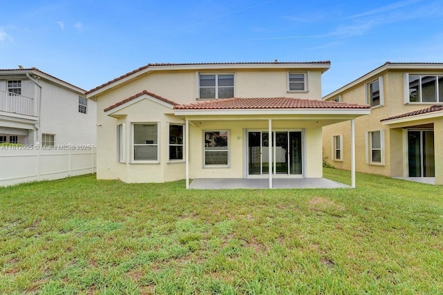 2434 SW 157th Ave, Miramar, FL 33027 - rear view of house featuring stucco siding, a tiled roof, and a patio