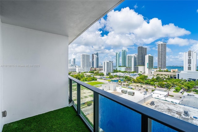 1600 NE 1st Ave Unit 1402, Miami, FL 33132 - balcony featuring a skyline view