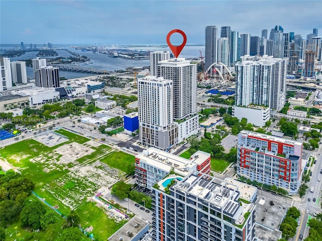 1600 NE 1st Ave Unit 1402, Miami, FL 33132 - aerial view of skyline and a nearby body of water