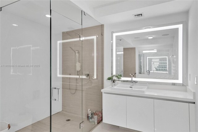 330 Sunny Isles Blvd Unit 5-1808, Sunny Isles Beach, FL 33160 - full bath with a shower stall and vanity