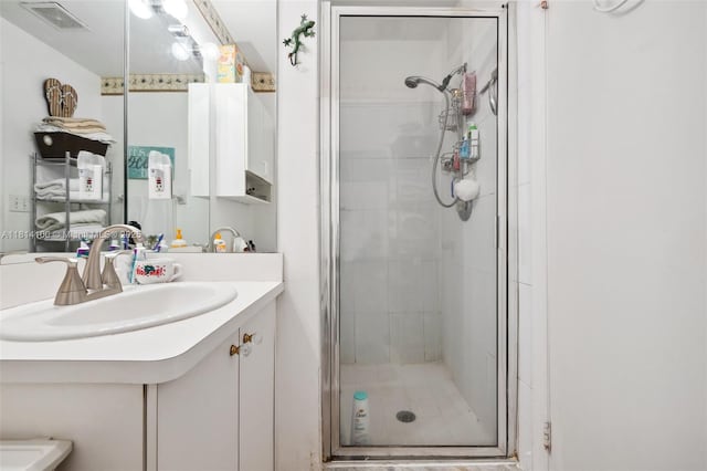 4119 NE 21st Ter, Lighthouse Point, FL 33064 - full bath featuring a stall shower and vanity