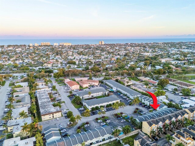 4119 NE 21st Ter, Lighthouse Point, FL 33064 - aerial view of property and surrounding area with a large body of water