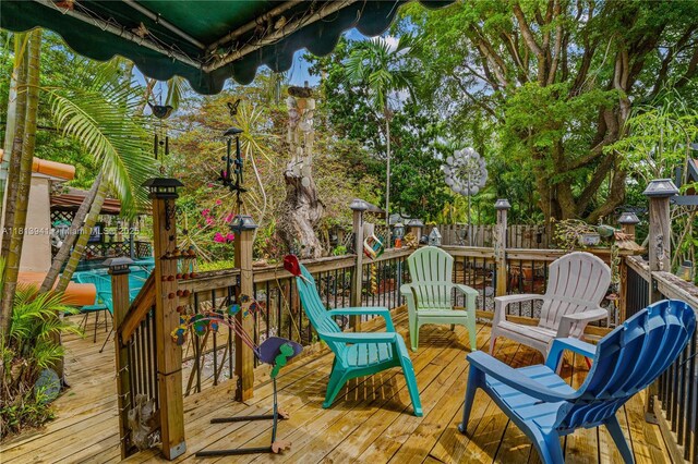 461 Morningside Dr, Miami Springs, FL 33166 - view of wooden terrace