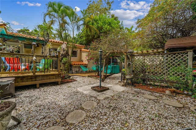 461 Morningside Dr, Miami Springs, FL 33166 - view of yard with a deck