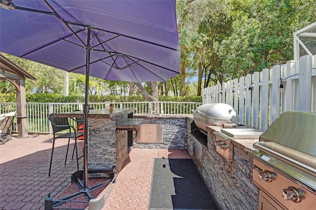 16331 SW 23rd St, Miramar, FL 33027 - view of patio / terrace with a bar