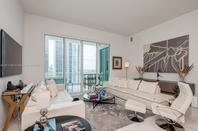 900 Brickell Key Blvd Unit 1702, Miami, FL 33131 - view of living room